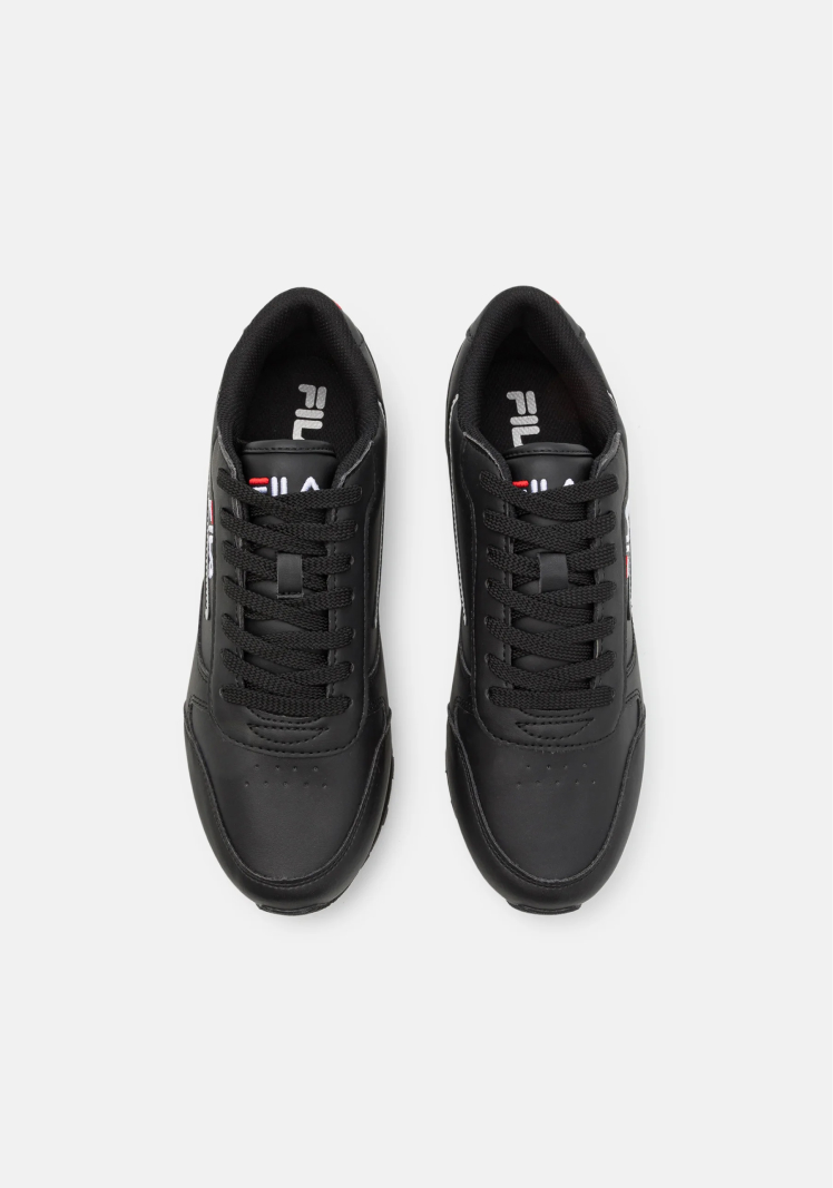 Fila Black Sports Sneakers with Bold Contrast Details and Logo - Image 3