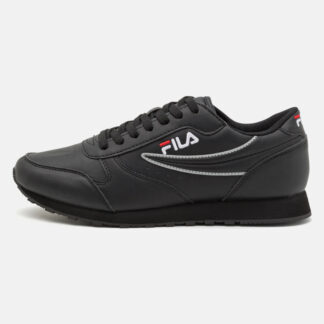 Fila Black Sports Sneakers with Bold Contrast Details and Logo
