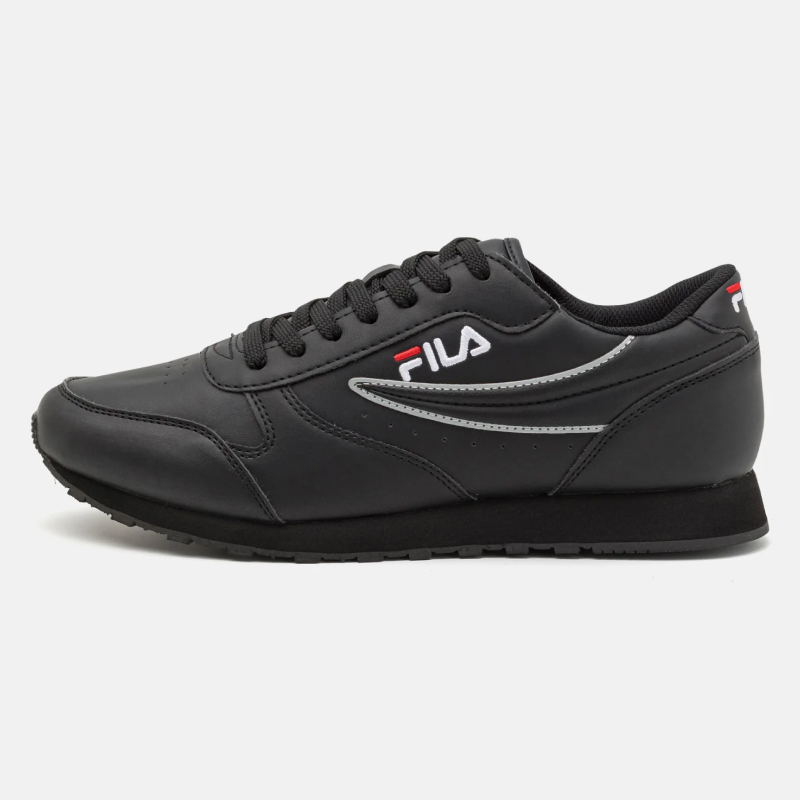 Fila Black Sports Sneakers with Bold Contrast Details and Logo