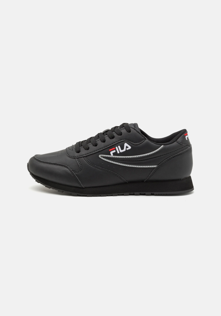 Fila Black Sports Sneakers with Bold Contrast Details and Logo - Image 5