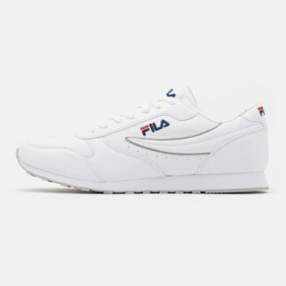 Fila White Lace-Up Sneakers with Contrast Details for Casual and Sporty Style