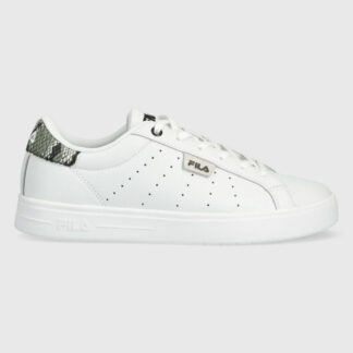 Fila White Sporty Sneakers with Contrasting Details and Iconic Logo