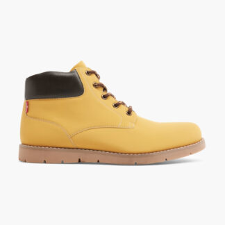 Levi's Yellow Ankle Boots with Iconic Logo