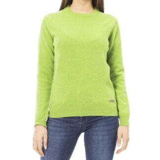 Baldinini Luxury Wool-Cashmere Crewneck Sweater