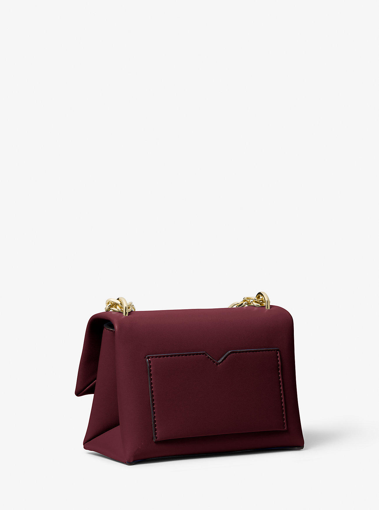 Michael Kors Cece Small Convertible Flap Crossbody Bag in Dark Cherry - Image 4