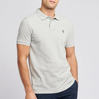 U.S. Polo Assn. Men's Beige Cotton Polo