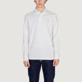 U.S. Polo Assn. Men's Long-Sleeve White Polo Shirt