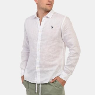 U.S. Polo Assn. Men's Classic White Linen Shirt