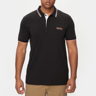 Boss Men’s Plain Black Polo Shirt