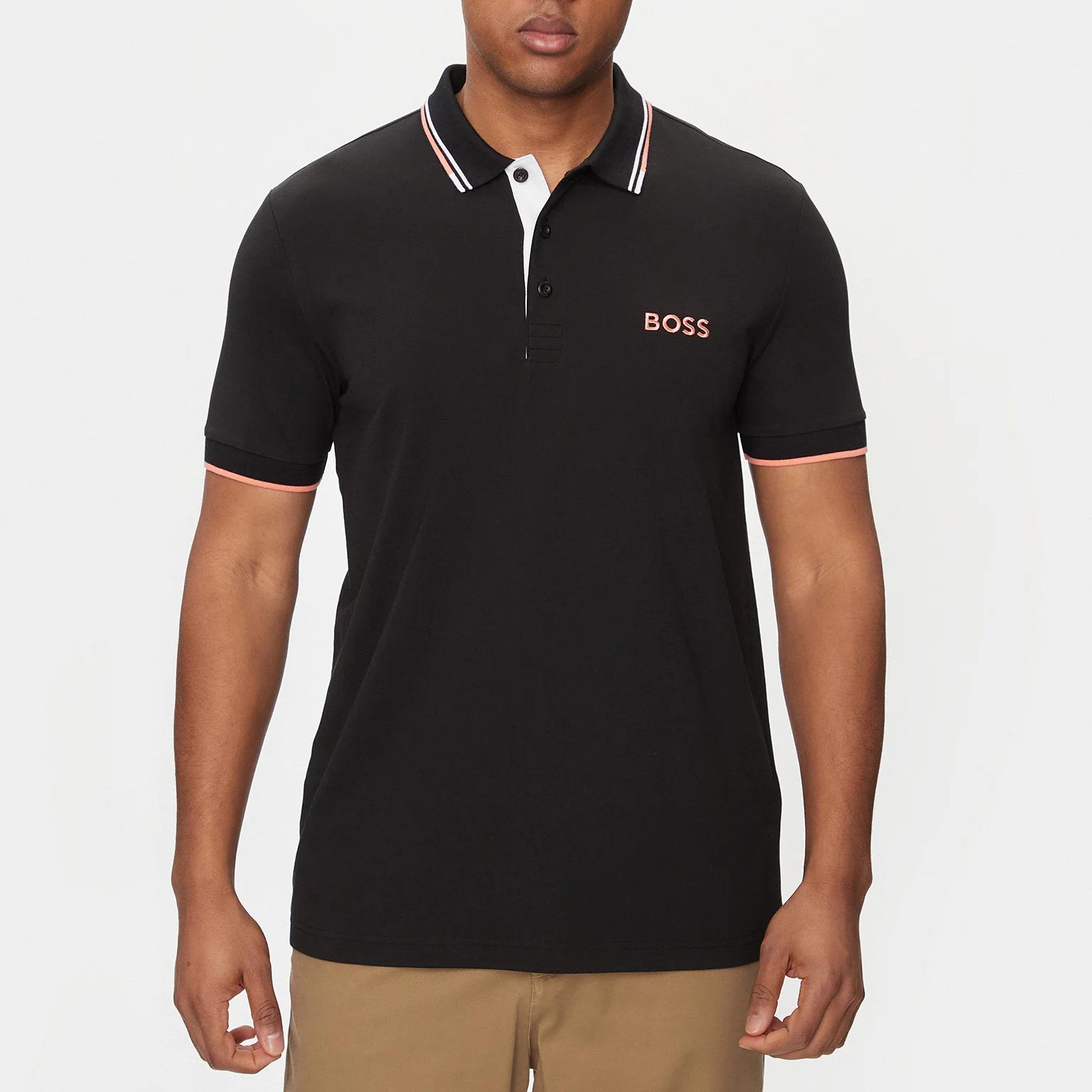 Boss Men’s Plain Black Polo Shirt