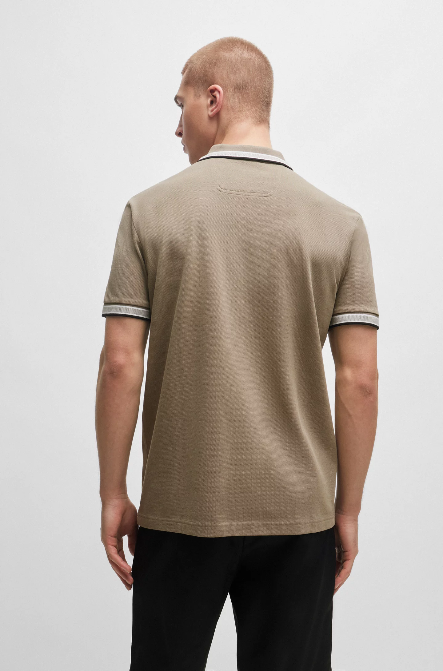 Boss Men’s Plain Brown Polo Shirt - Image 5