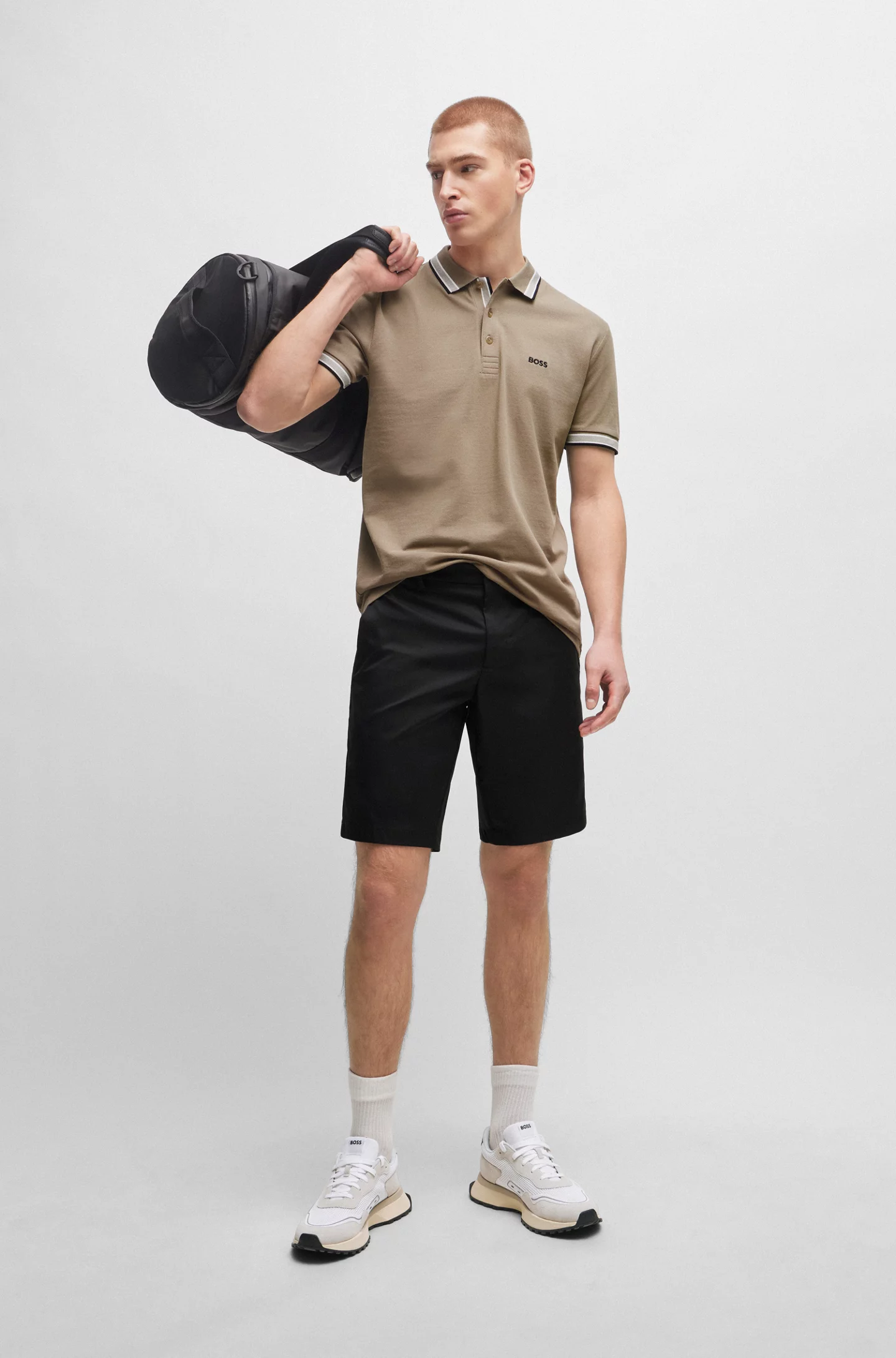 Boss Men’s Plain Brown Polo Shirt - Image 3