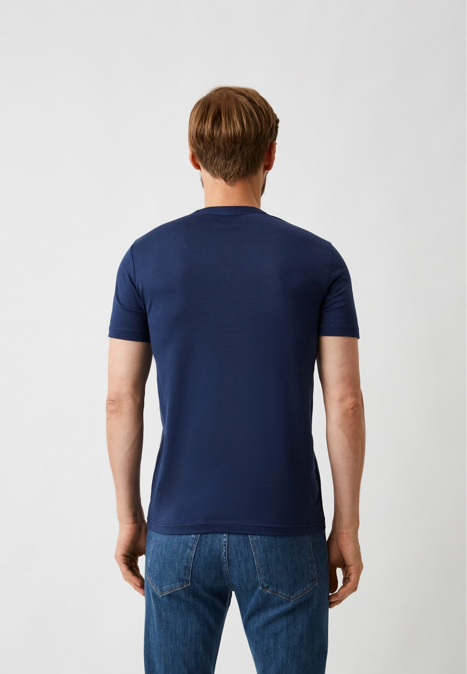Baldinini Trend Blue T-Shirt with Statement Front Print - Image 4