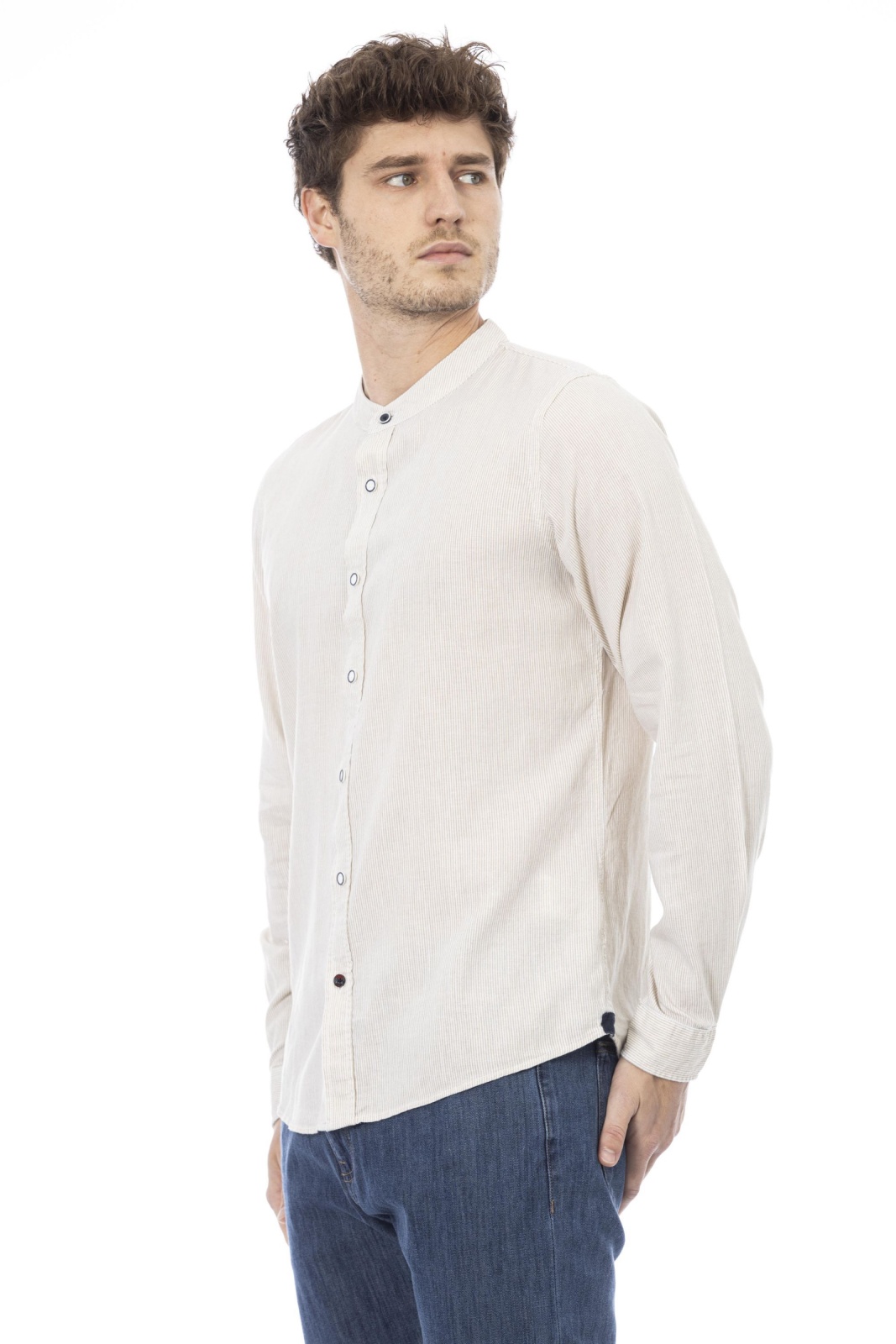 Baldinini Trend White Regular Fit Shirt for Men - Image 4