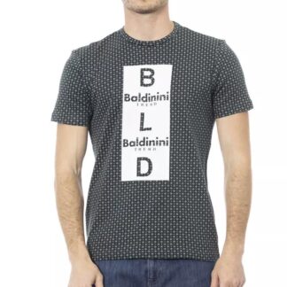 Baldinini Trend Green Cotton T-Shirt for Men