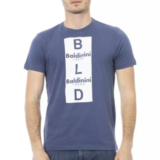 Baldinini Trend Light Blue Cotton T-Shirt for Men