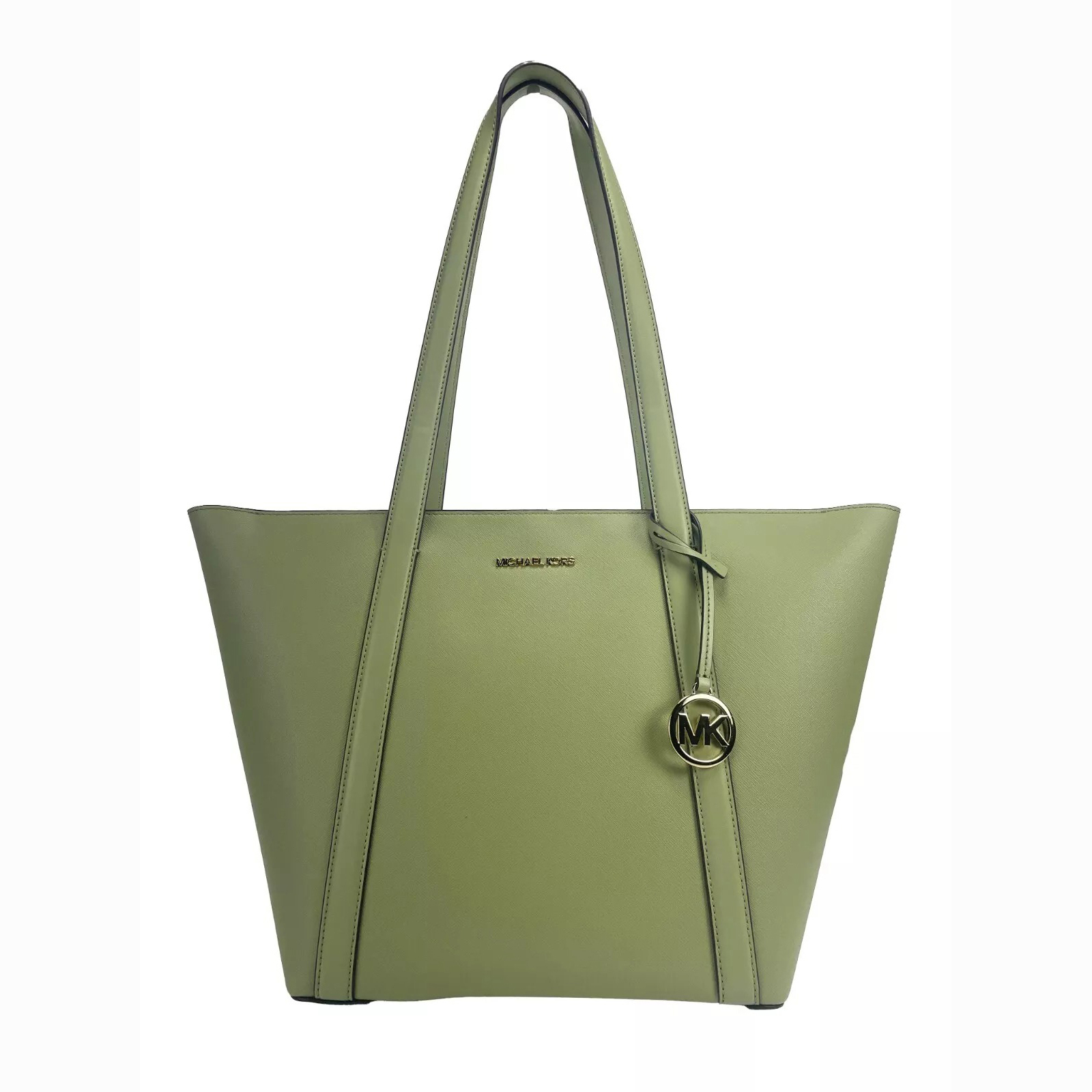 Michael Kors Pratt Large Shoulder Tote Bag in Light Sage