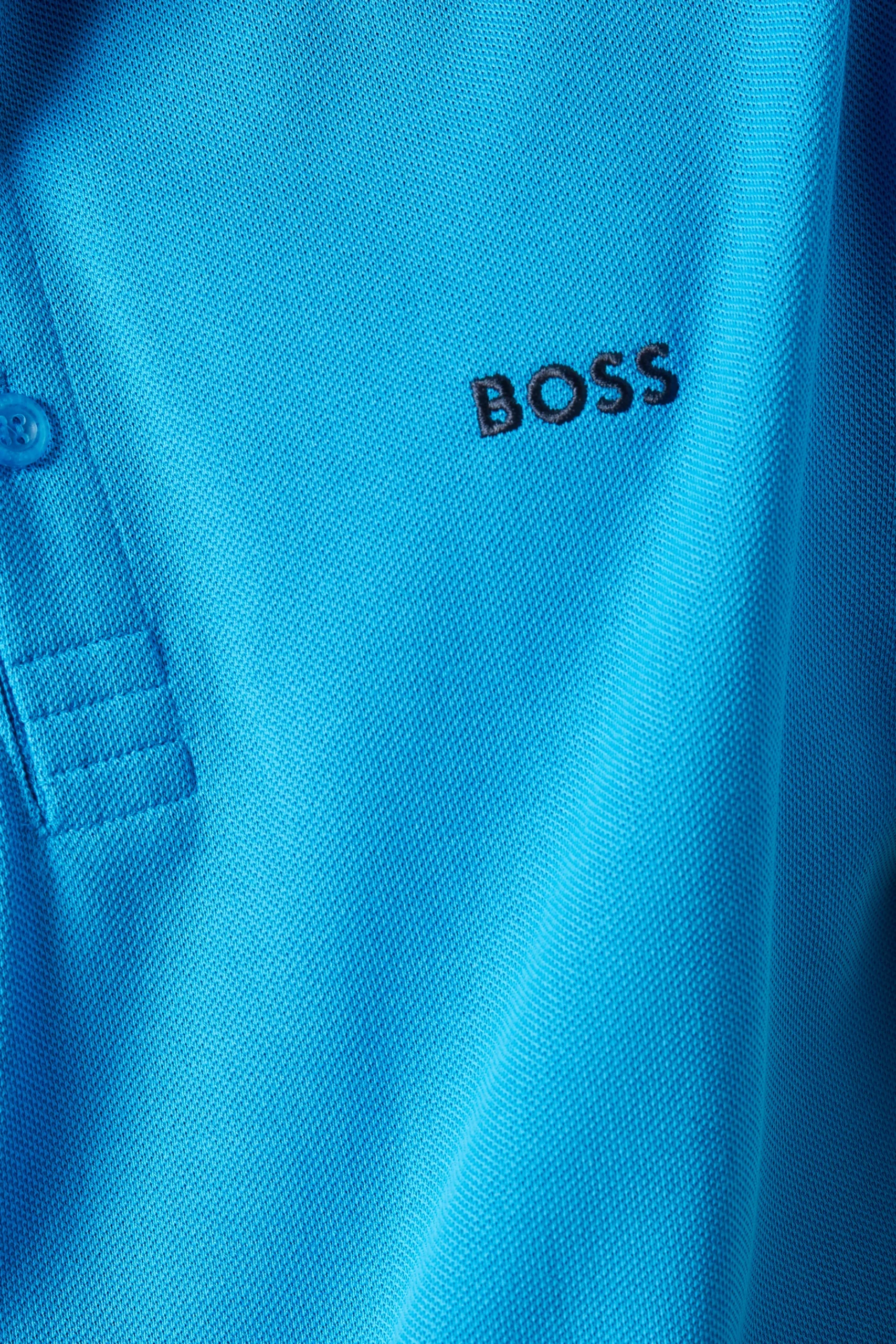 Boss Men's Turquoise Polo Shirt - Image 5