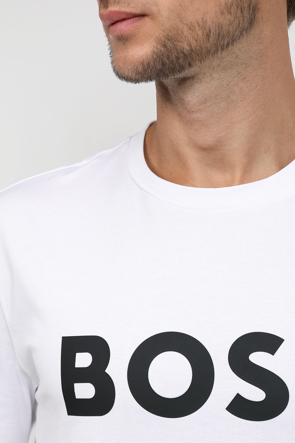 Boss Men's White Printed T-Shirt - Image 5