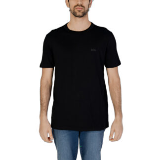 BOSS Men’s Black Printed T-Shirt – Spring/Summer Essential