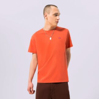 Levi's Men's Orange Plain Cotton T-Shirt