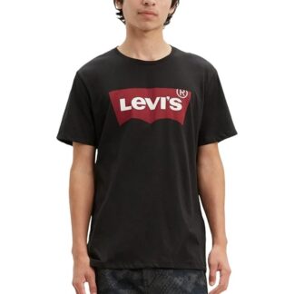 Levi's Men's Black Printed Short Sleeve T-Shirt