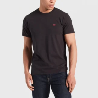 Levi’s Men’s Black Cotton Round Neck T-Shirt