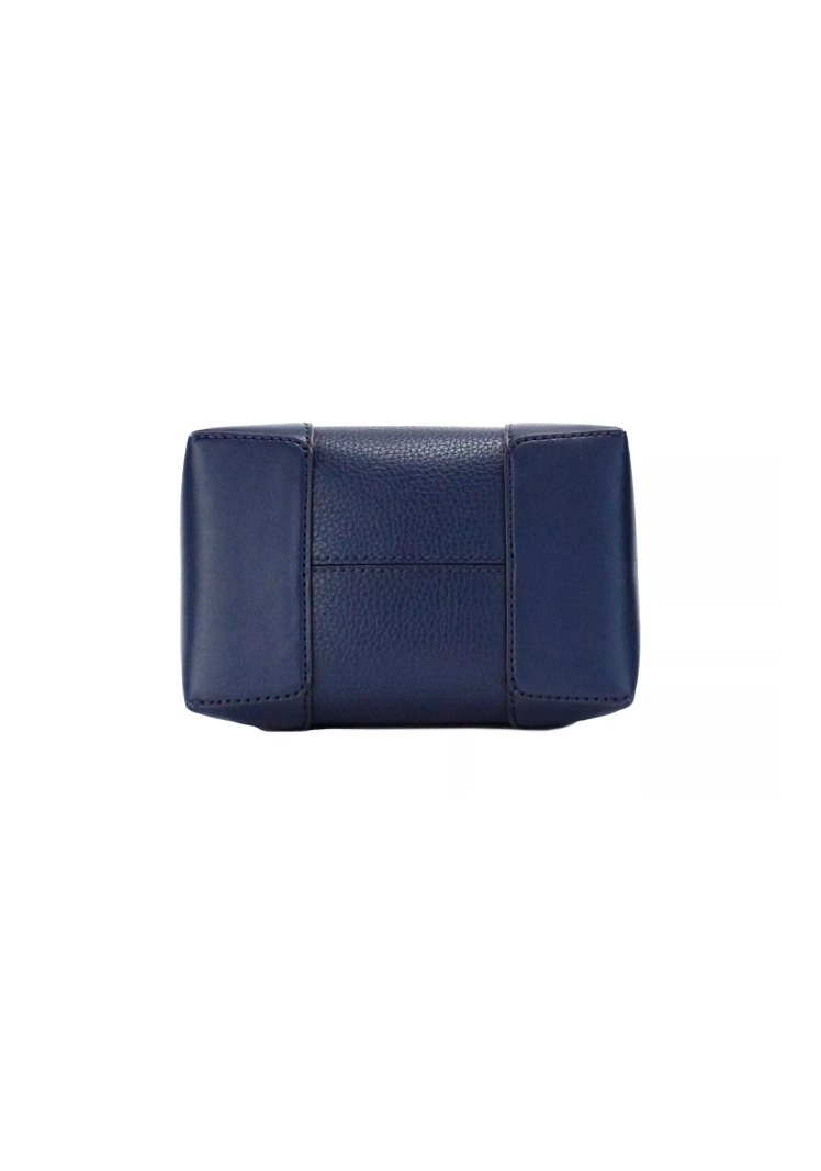 Michael Kors Mercer Small Navy Pebbled Leather Bucket Drawstring Handbag - Image 5