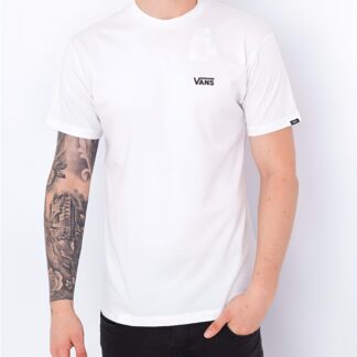 Vans White Cotton T-Shirt with Bold Logo Print