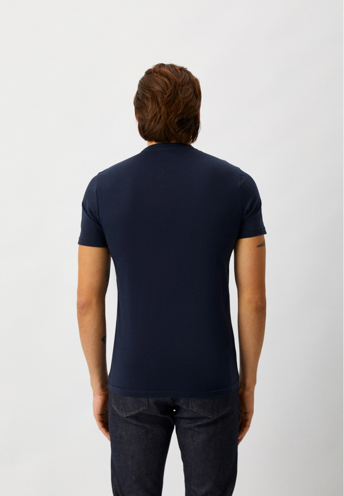 Baldinini Trend Blue Short Sleeve T-Shirt for Men - Image 4