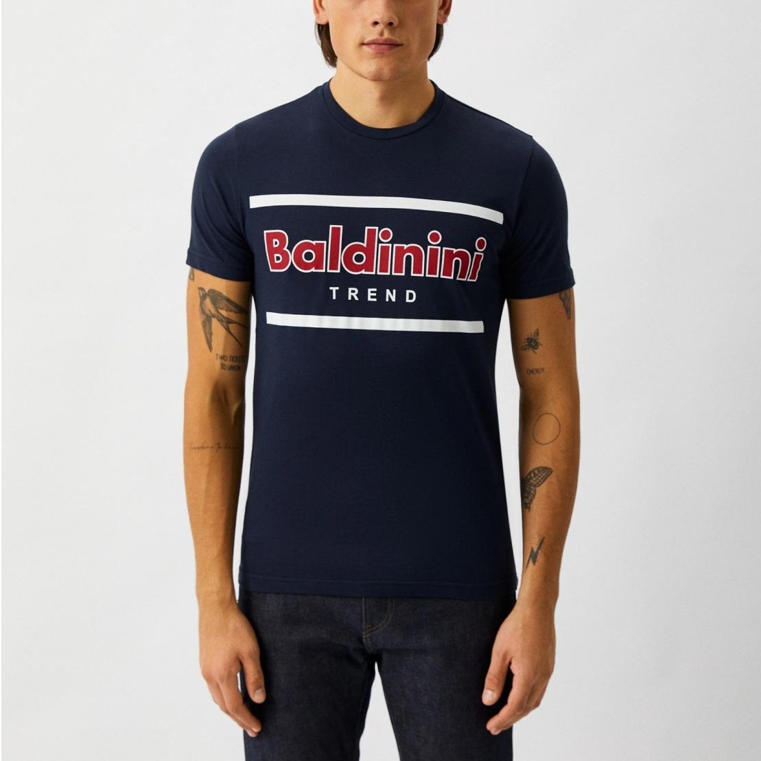 Baldinini Trend Blue Short Sleeve T-Shirt for Men