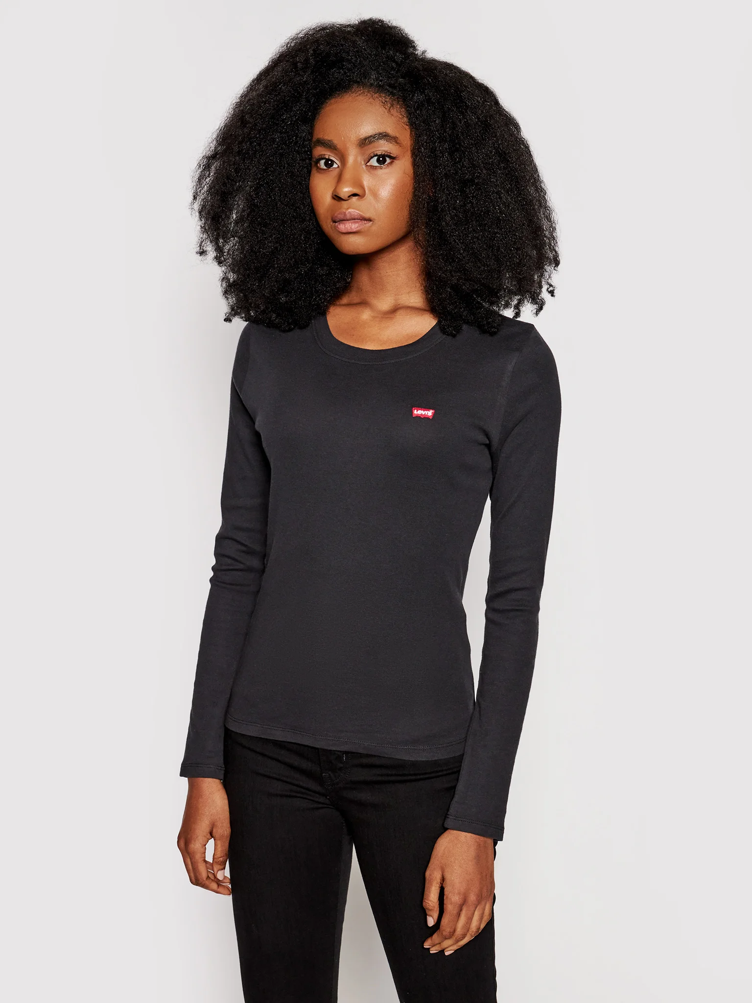 Levi’s Women’s Black Long-Sleeve T-Shirt - Image 2