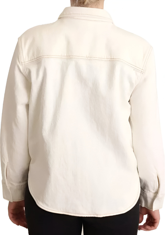 Authentic Levi's Long Sleeves White Collared Polo Top for Men - Image 3