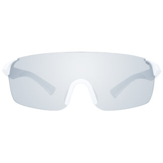 Fila Men's White Rimless Mono Lens Sunglasses