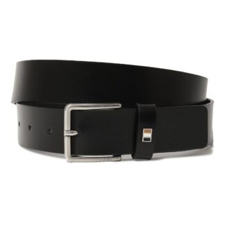 Boss Men's Black Leather Belt