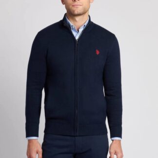 U.S. Polo Assn. Men's Turtleneck Zip-Up Knitwear for Fall/Winter