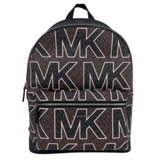Michael Kors Brown Graphic Logo Large Backpack with Laptop Compartment