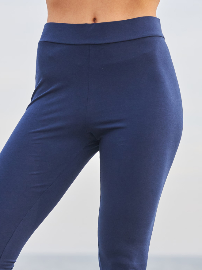 Fila Women's Blue Leggings with Logo and Elastic Waistband for Active Lifestyle - Image 5