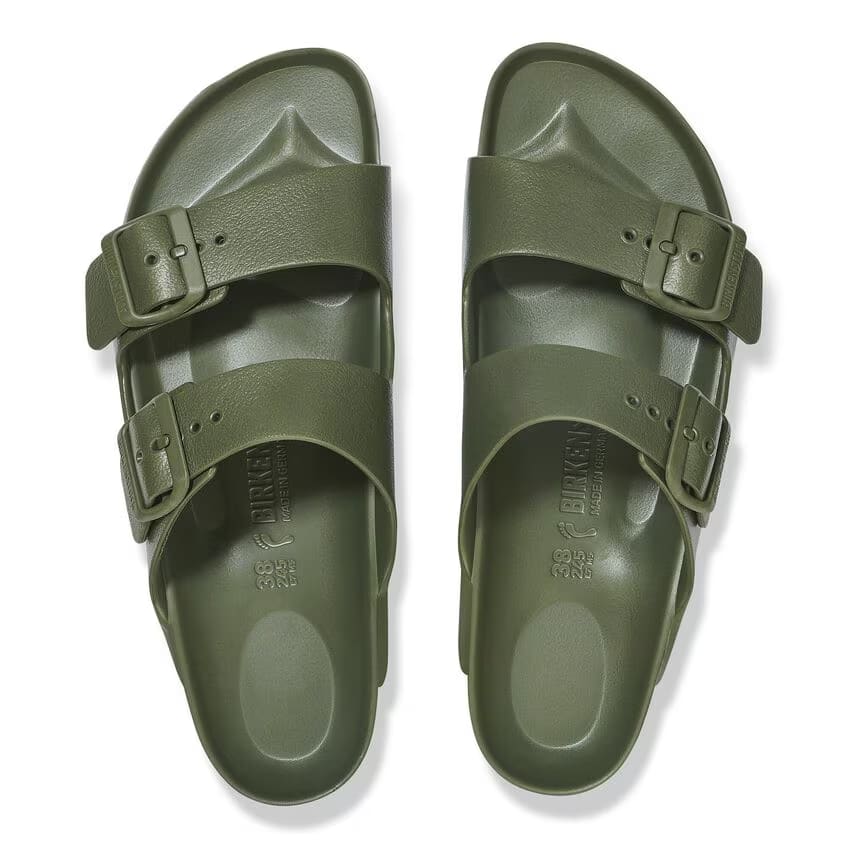 Birkenstock Men's Green Slippers - Image 2