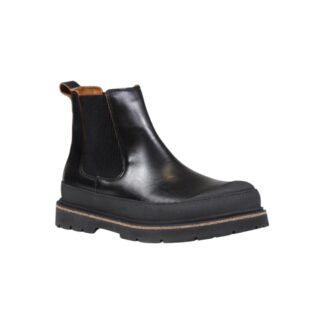 Birkenstock Men's Black Leather Shoes