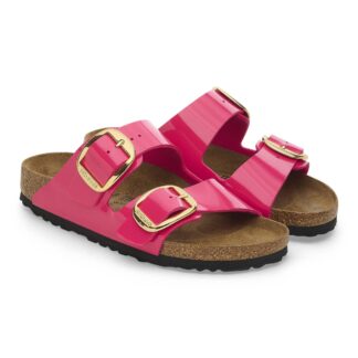 Birkenstock Women's Fuchsia Sandals with Buckle and Bow