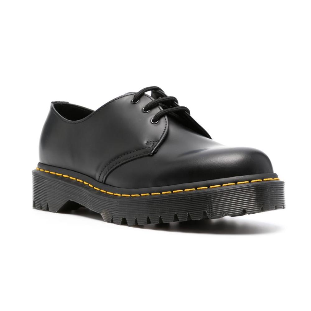 Dr. Martens Men's Black Leather Lace-Up Shoes