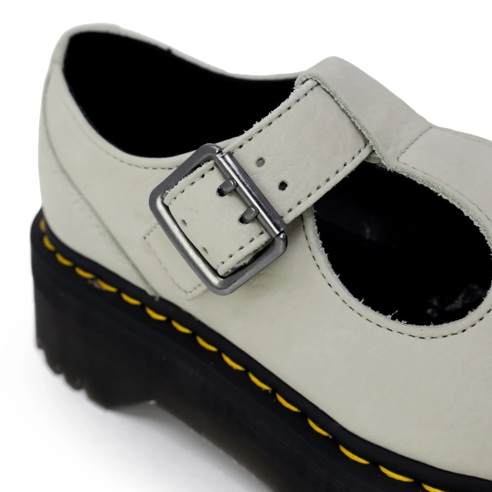 Dr. Martens Women's Leather Slip-On Shoes with Buckle - Image 6