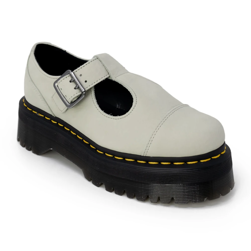 Dr. Martens Women's Leather Slip-On Shoes with Buckle - Image 5