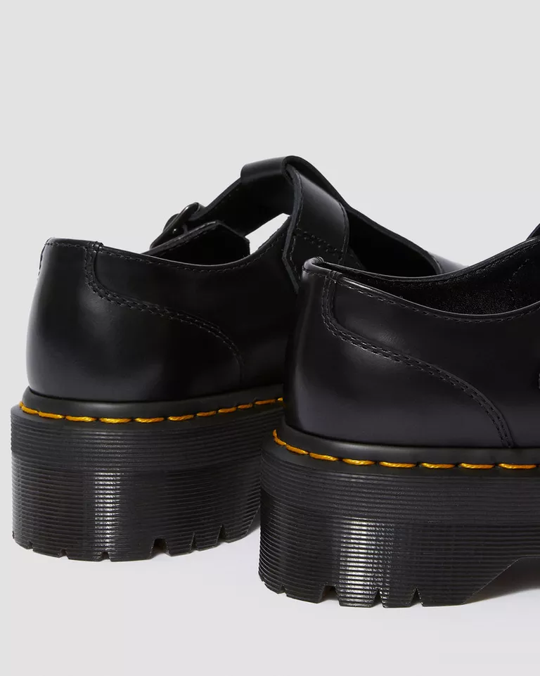 Dr. Martens Women's Black Slip-On Shoes with Buckle - Image 5