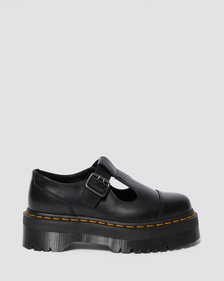 Dr. Martens Women's Black Slip-On Shoes with Buckle - Image 3