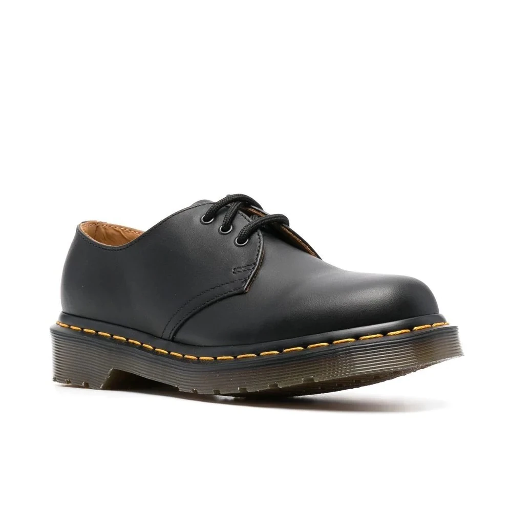 Dr. Martens Women’s Black Leather Slip-On Shoes - Image 2