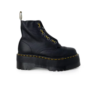 Dr. Martens Women's Black Leather Boots for Fall and Winter