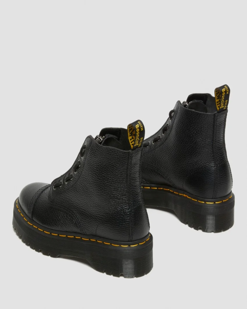 Dr. Martens Women's Black Leather Slip-On Ankle Boots - Image 5