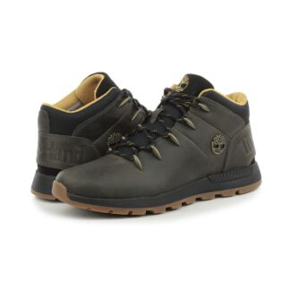Timberland Men’s Grey Leather and Fabric Sneakers